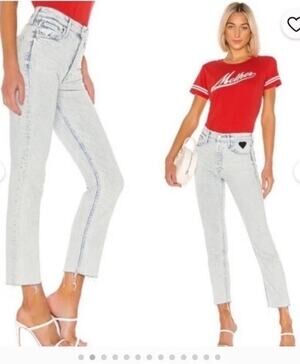 MOTHER SUPERIOR The Tomcat Ankle Fray Jeans Saved By The Bell Size 25